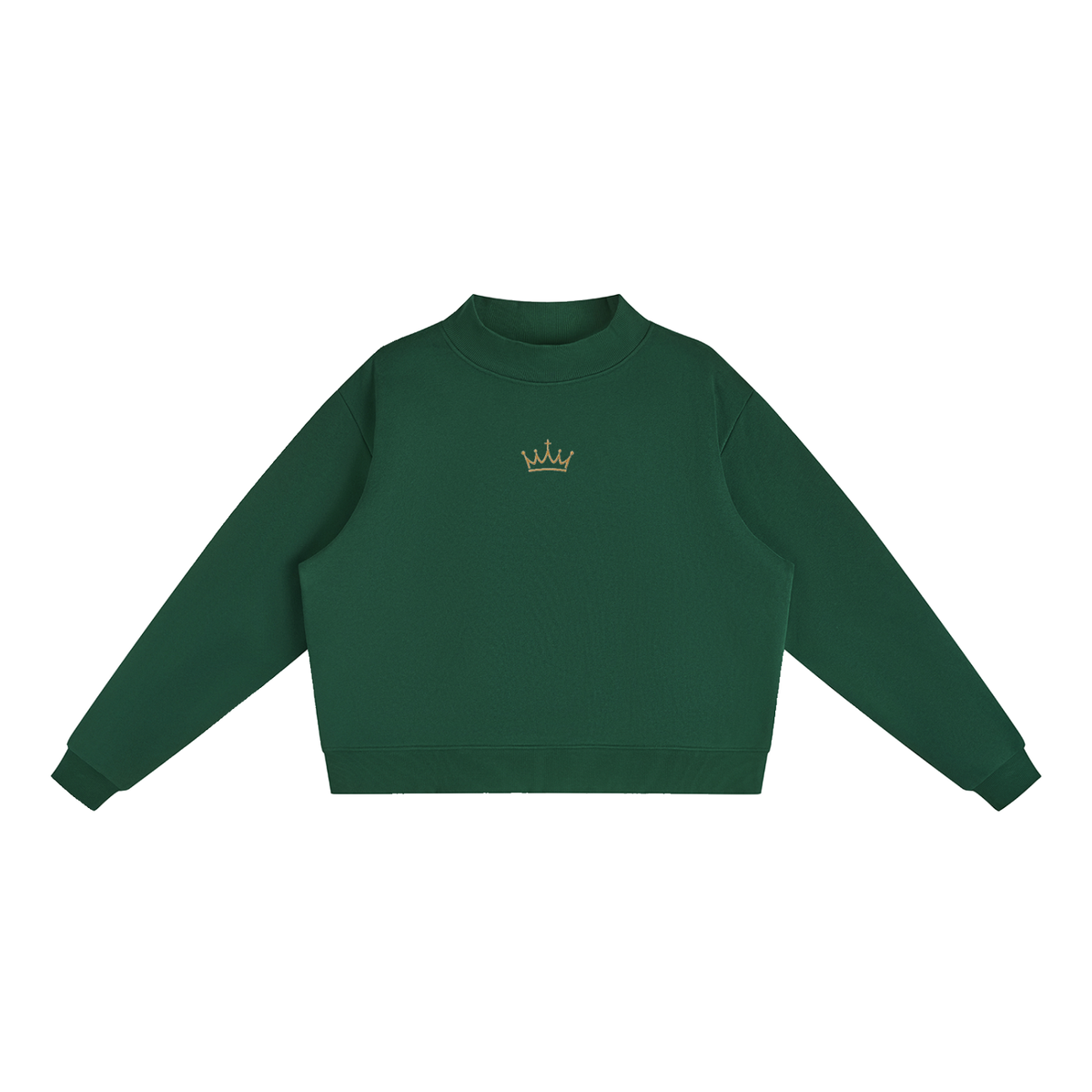 FLEECE MOCK-NECK CREW
