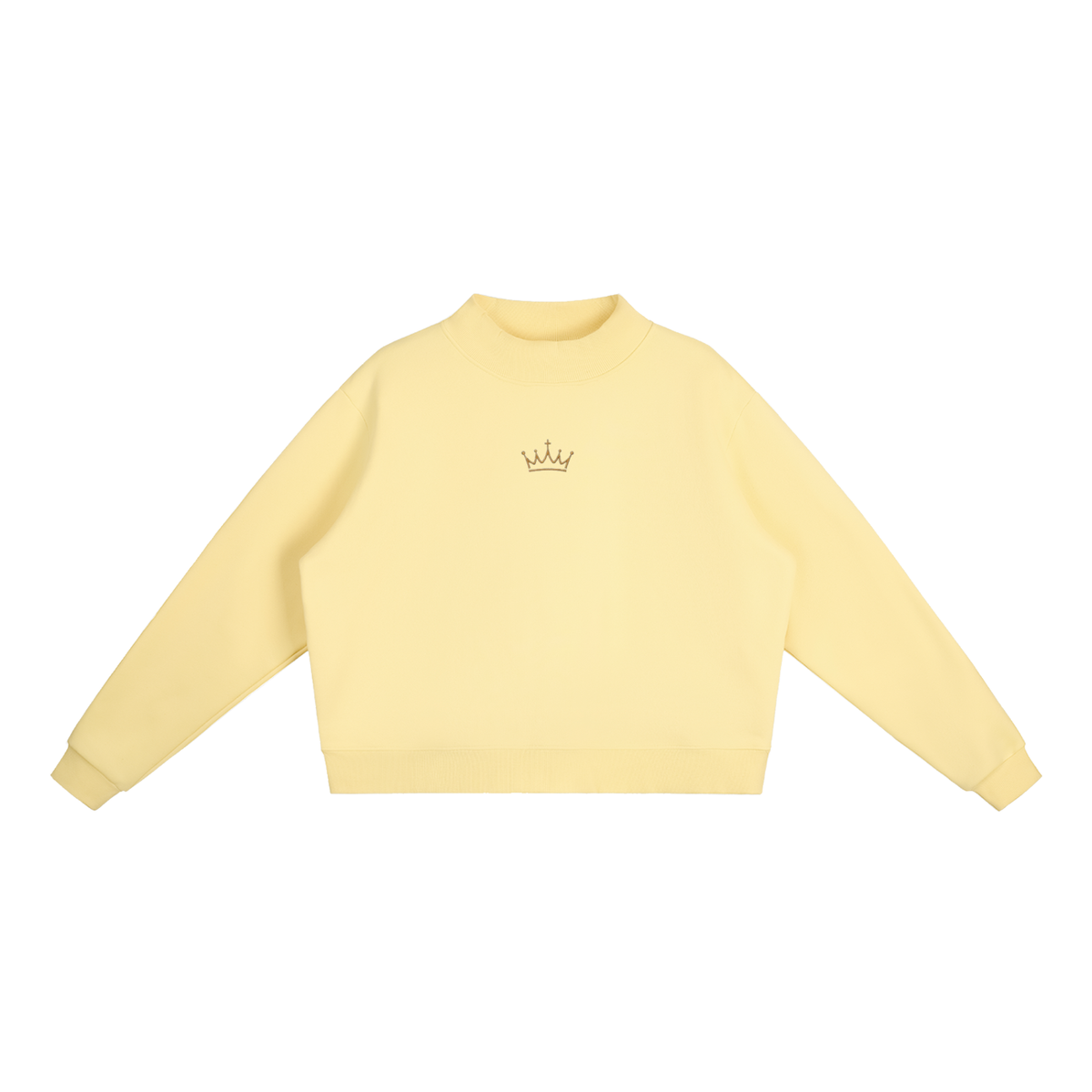 FLEECE MOCK-NECK CREW