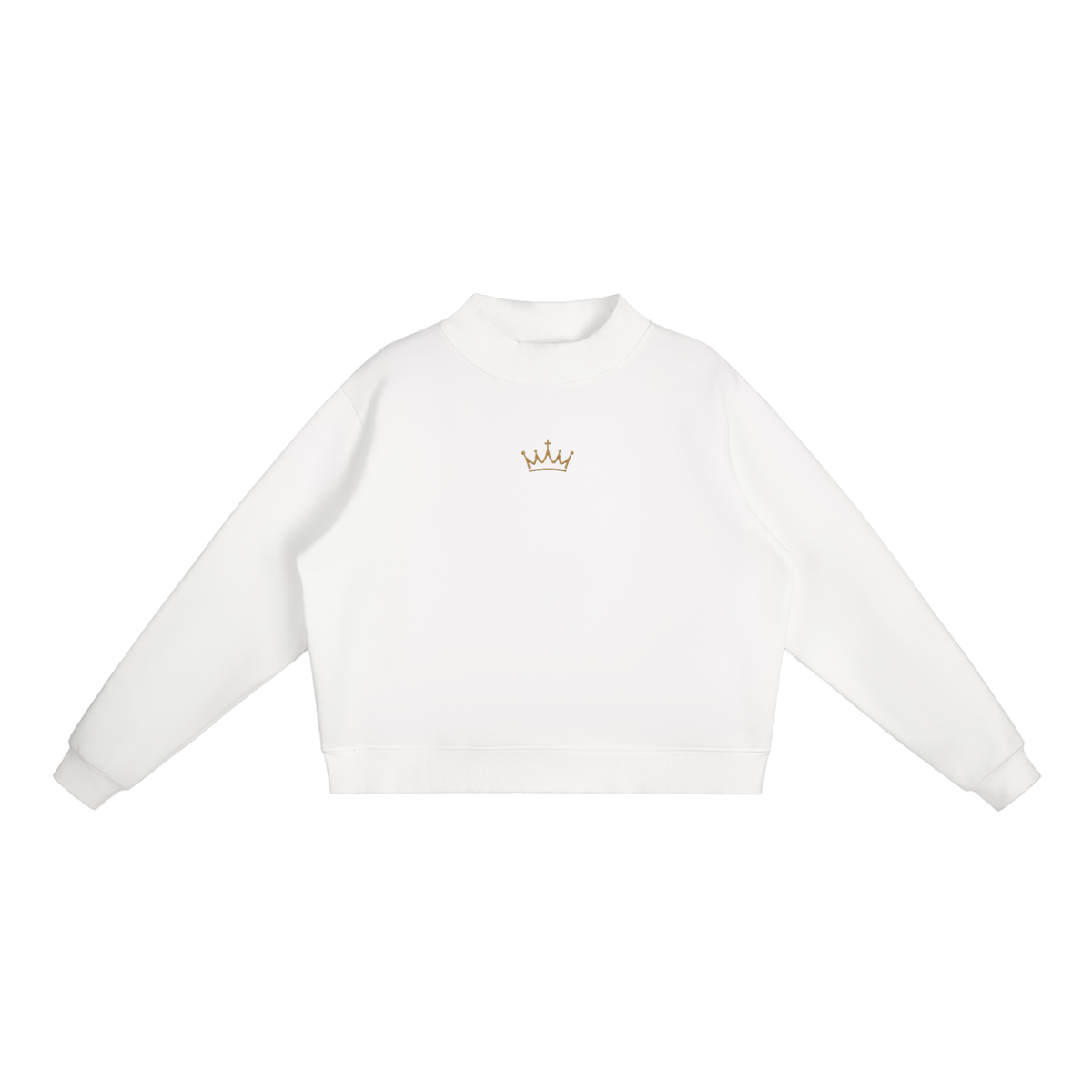 FLEECE MOCK-NECK CREW